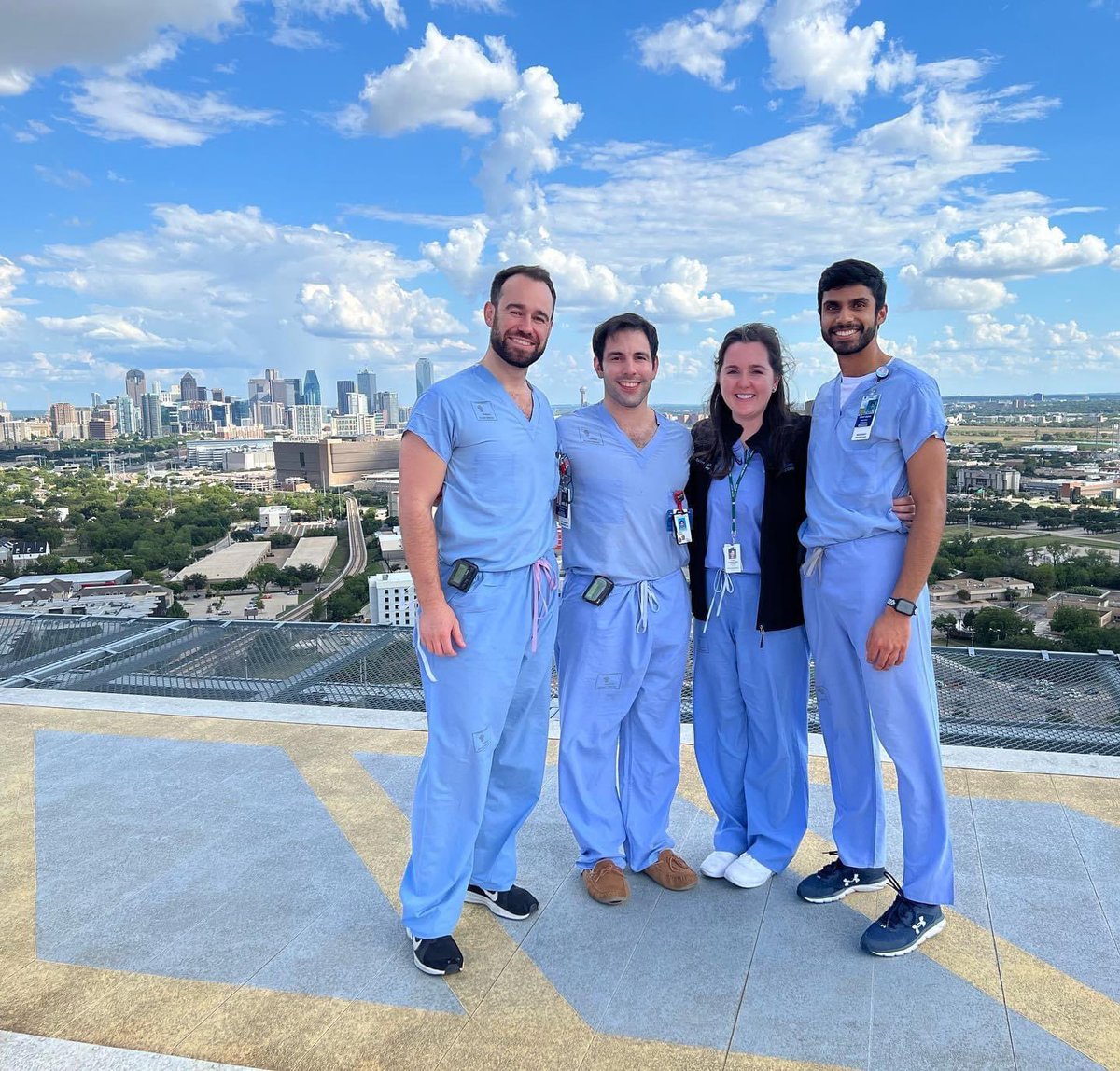 First Parkland team of this year crushed it!  Team sign out on the helipad for Drs Kazarian, Carpinito, Caldwell, and Badia.  🦾