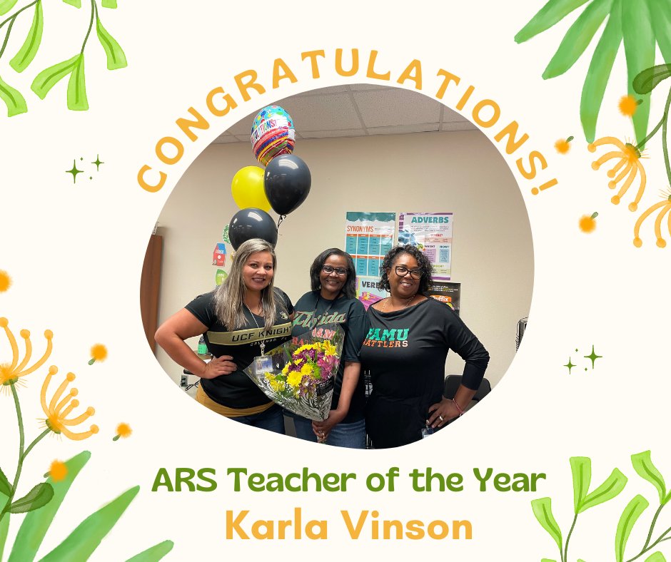 arborridgek8's tweet photo. Congratulations to this year's Teacher of the Year, Karla Vinson and our Support Person of the Year, Gwendolyn Newman! Thank you for your dedication to our students and staff! https://t.co/OORlI4yoqS