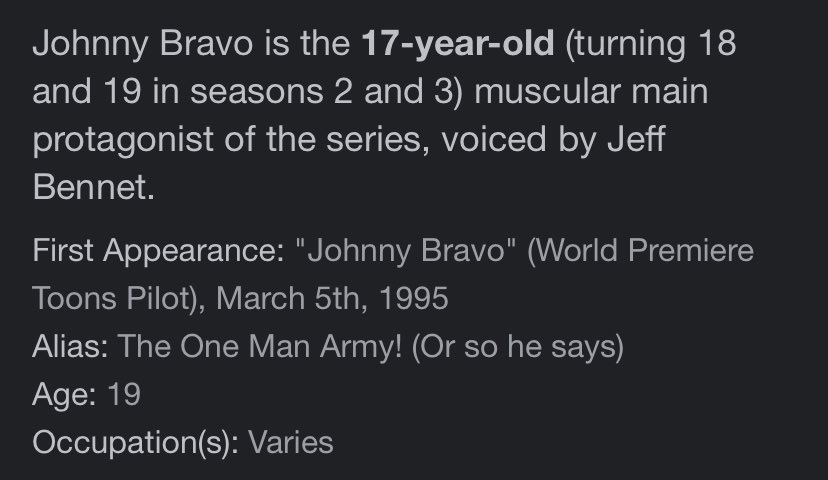 「There's no way Johnny Bravo is 17 years 」|Hanna-Barbera ScreenCapsのイラスト