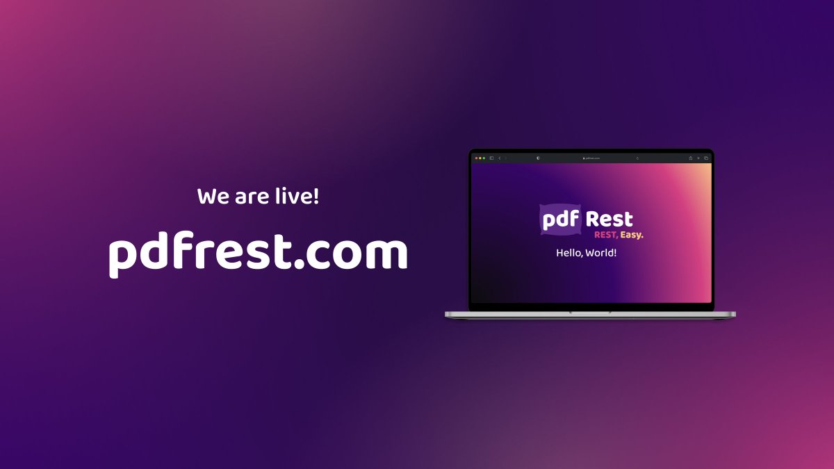 pdfRest's tweet image. Announcing pdfRest - the only PDF REST API that’s easy to learn and integrate, powered by high-quality Adobe® technology, and free to get started! You handle the application, we’ll handle the REST!  

pdfrest.com

#pdf  #restapi  #pdfapi #cloud #documentprocessing
