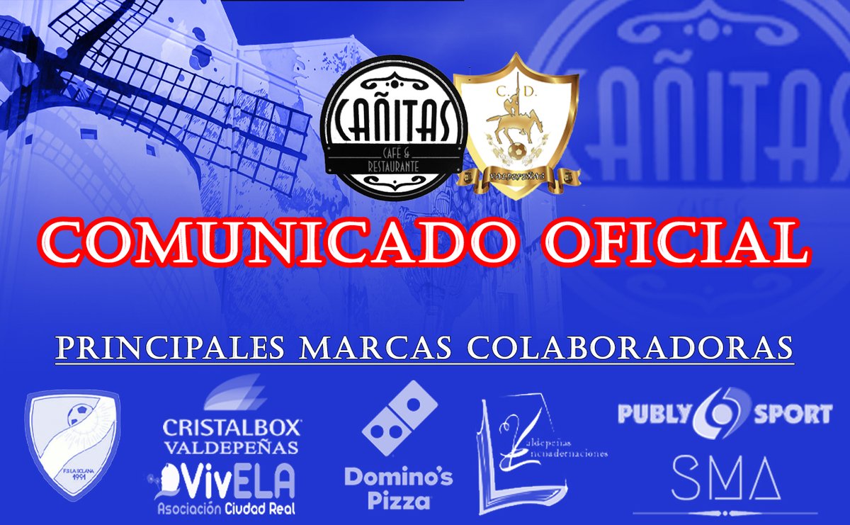 CDQuijote's tweet photo. OFICIAL | Casa Cañitas café y restaurante, de Valdepeñas, da un paso más y se convierte en la segunda marca oficial de @CDQuijote 🤝

✅Dará nombre al equipo de futsal femenino y al juvenil "B"
✅Vestirá a todas las secciones del club

#VamosQuijotes #VamosDulcineas💙⚽️❤️ https://t.co/4VJJskI5QP