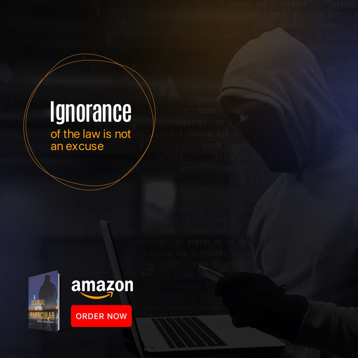 steve_author1's tweet photo. If you do not know the law, then it is your responsibility as a citizen to educate yourself; ignorance is not an excuse at all.

Order Now:
https://t.co/X57po8kY89

#SteveHamilton #crimethriller #Criminology #lawsuit #educateyourself #responsibility #citizens #ignorance https://t.co/iwgbX8ooiV