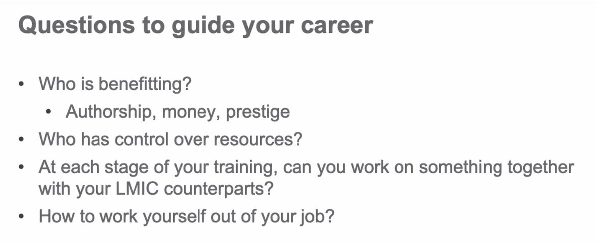 emmab_md's tweet photo. Guiding Questions to intentionally shape your career in Global Surgery/Global Health a critical way. Great way wrap up the talk.  @ASSAxInciSioN @RennieQin https://t.co/wGN1Y0iK2M