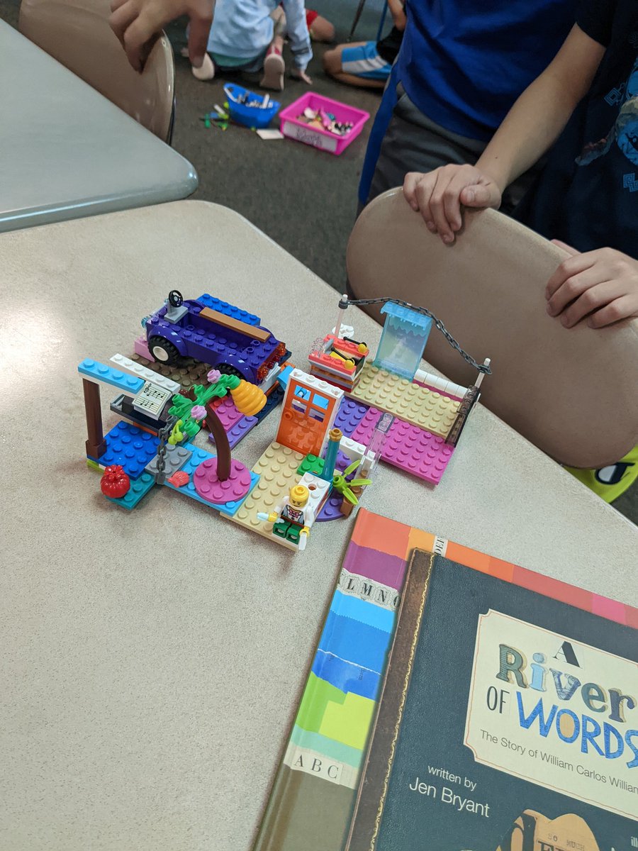 abcox0215's tweet photo. We enjoyed using Legos to create scenes from the book, "A River of Words". @MiddleCreekES @ELeducation https://t.co/d1a5YZCquz