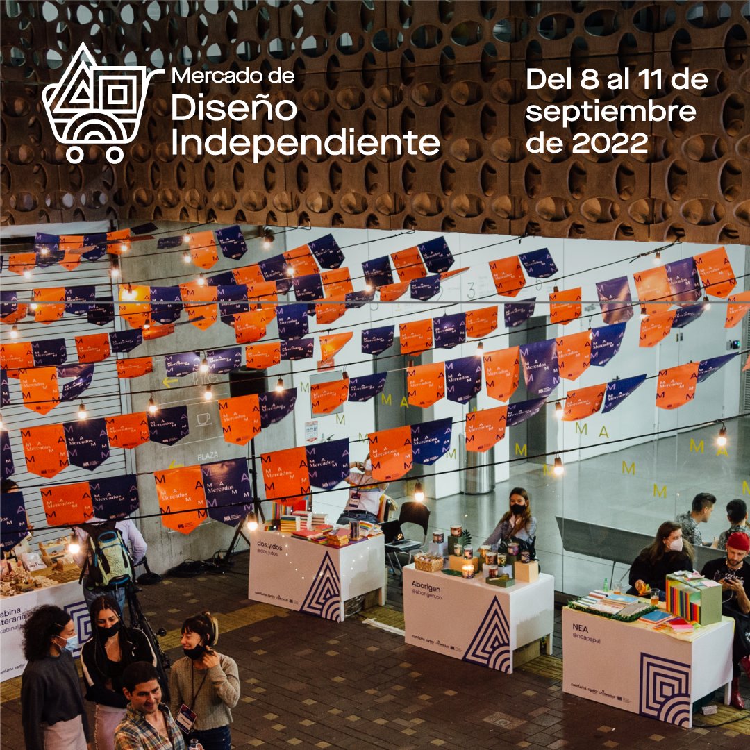 MAMMedellin's tweet photo. ¡Esta semana llega el Mercado de Diseño Independiente! 🛍️ Nos unimos con 17 marcas jóvenes que conectan con la naturaleza y los procesos artesanales. Vive la experiencia de una #CompraDiferente, con talleres y conversatorios pensados para ti. Conoce más en https://t.co/peb1BtkT2G https://t.co/yJFIimFdbC