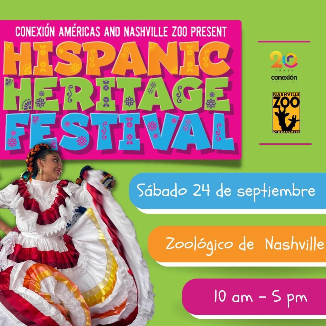SteamYan's tweet photo. Conexión Américas y El Zoológico de Nashville invitan a la comunidad el sábado 24 de septiembre al Zoológico para celebrar el Festival de la herencia hispana.

Para más información visite https://t.co/BZxGfROF07 https://t.co/FPTPEhZ0C1