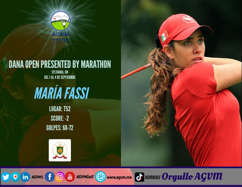 AGVM1's tweet photo. #AGVM | Resultado en la RONDA 2 de las representantes del Valle de México que jugaran el "DANA OPEN PRESENTED BY MARATHON", torneo de la #LPGA
🏆😎🏅🤩👏🏾
⛳ #GabyLopez
⛳ #MariaFassi
⛳ #AlbaneValenzuela
Más inf 👉🏾https://t.co/9SFnyaE8Ru https://t.co/fzKUgGHgKD