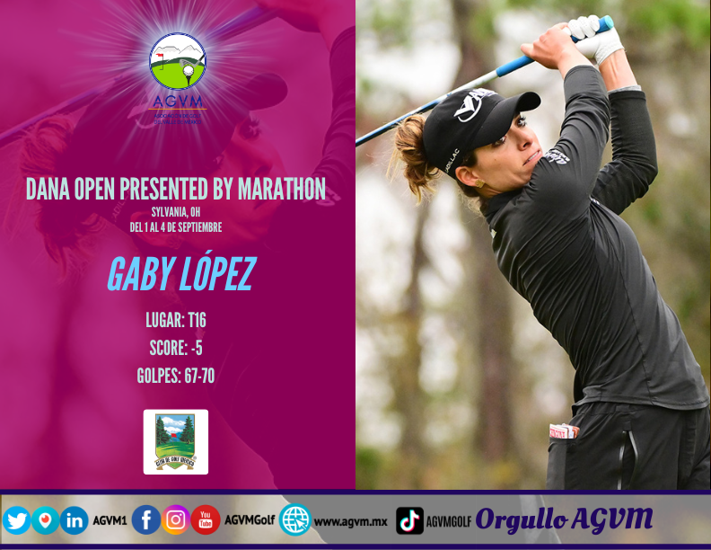 AGVM1's tweet photo. #AGVM | Resultado en la RONDA 2 de las representantes del Valle de México que jugaran el "DANA OPEN PRESENTED BY MARATHON", torneo de la #LPGA
🏆😎🏅🤩👏🏾
⛳ #GabyLopez
⛳ #MariaFassi
⛳ #AlbaneValenzuela
Más inf 👉🏾https://t.co/9SFnyaE8Ru https://t.co/fzKUgGHgKD