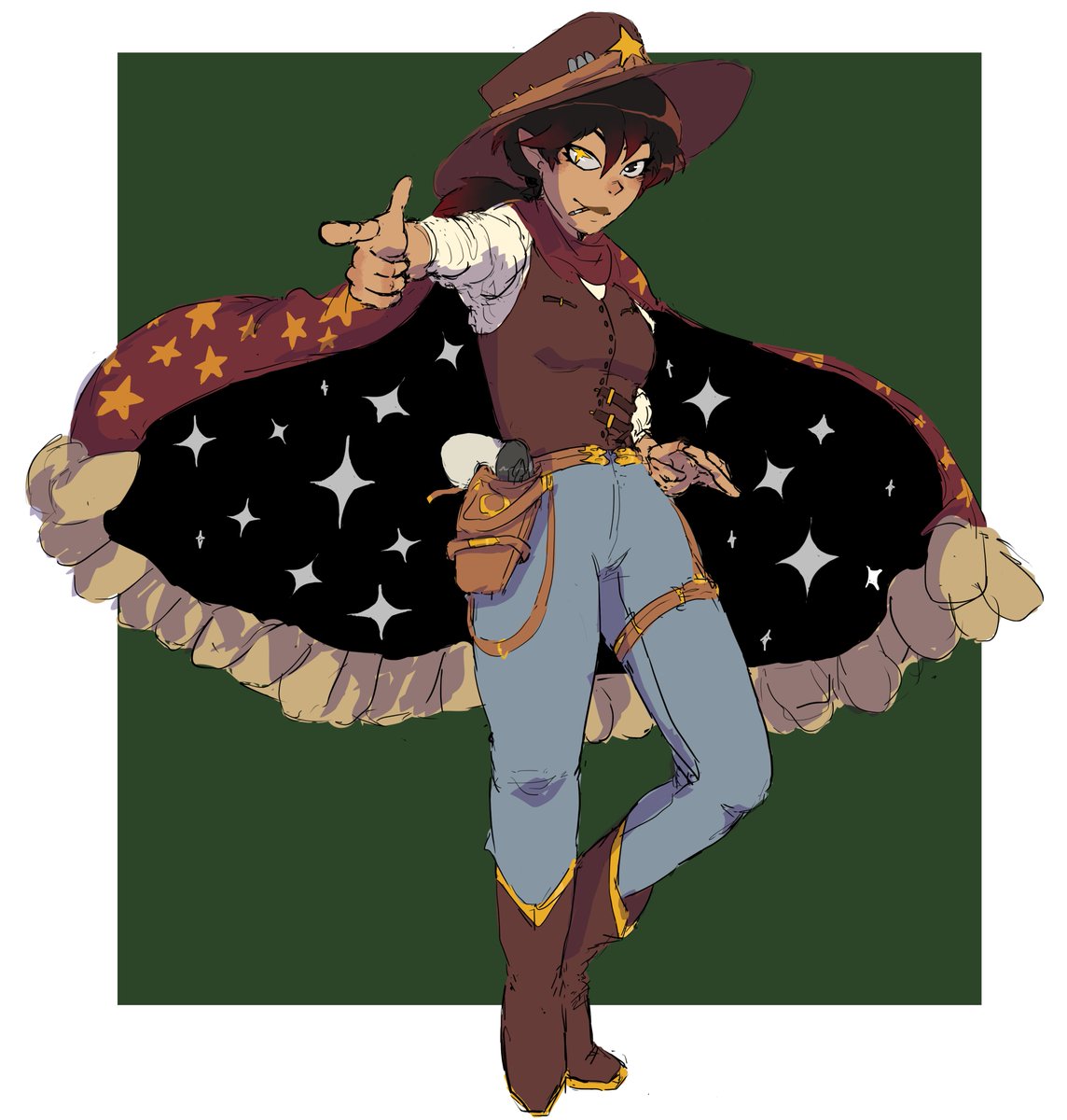 Some doodle i did for a friend's character!! She is a character from an  icon campaign we are playing \u003c3 A freelancer thrynn! #ICONRPG, image size:1144x1200