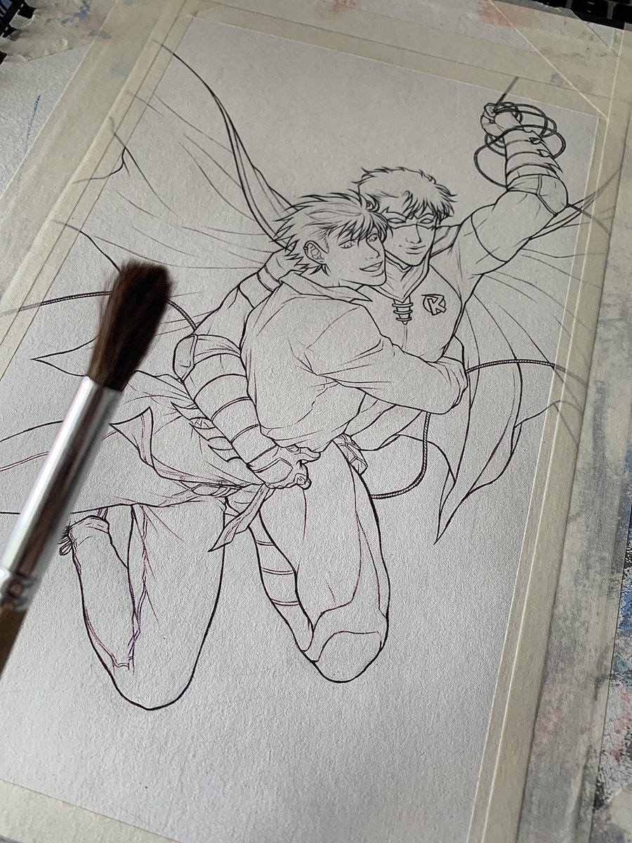 Faffasart00's tweet photo. Two months later but I finally got some time to work on the second half of my #dcpride2022 project #timdrake #redrobin #bernarddowd #ongoing https://t.co/JMAEpJGWBm