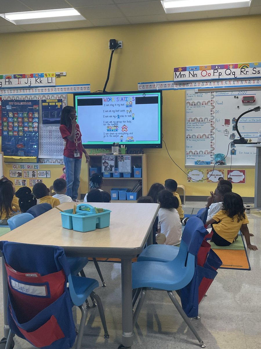 CollierYoeli's tweet photo. Watch our kindergarteners in @iKeepUpwithK work in stations! Students had opportunities to work collaboratively and independently. I love how students formed a train when getting ready to transition to the next station! Choo choo 🚂 🤩👏 @Mitchell_Elem https://t.co/XxuxWBY8nW