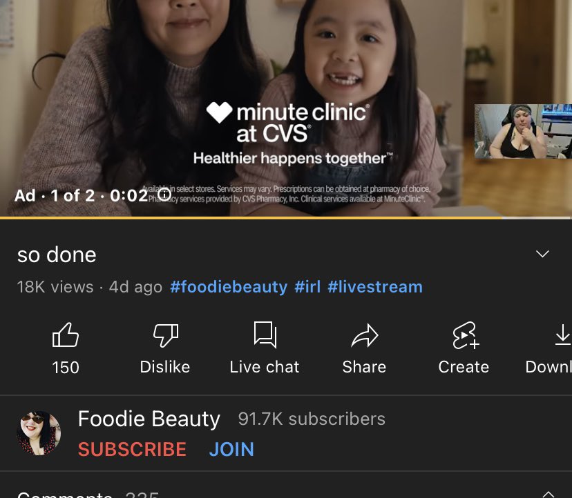 ItsSoSoSimple's tweet photo. Please take a look at this video @cvspharmacy Your ads have been seen on this channel #FoodieBeauty This has been reported to @YTAdvertisers @YouTube @YouTubeCreators @TeamYouTube @GoogleAds @AdSense @SusanWojcicki with no response. Over 20 advertisers have pulled their ads. https://t.co/CS3R7kVBuK
