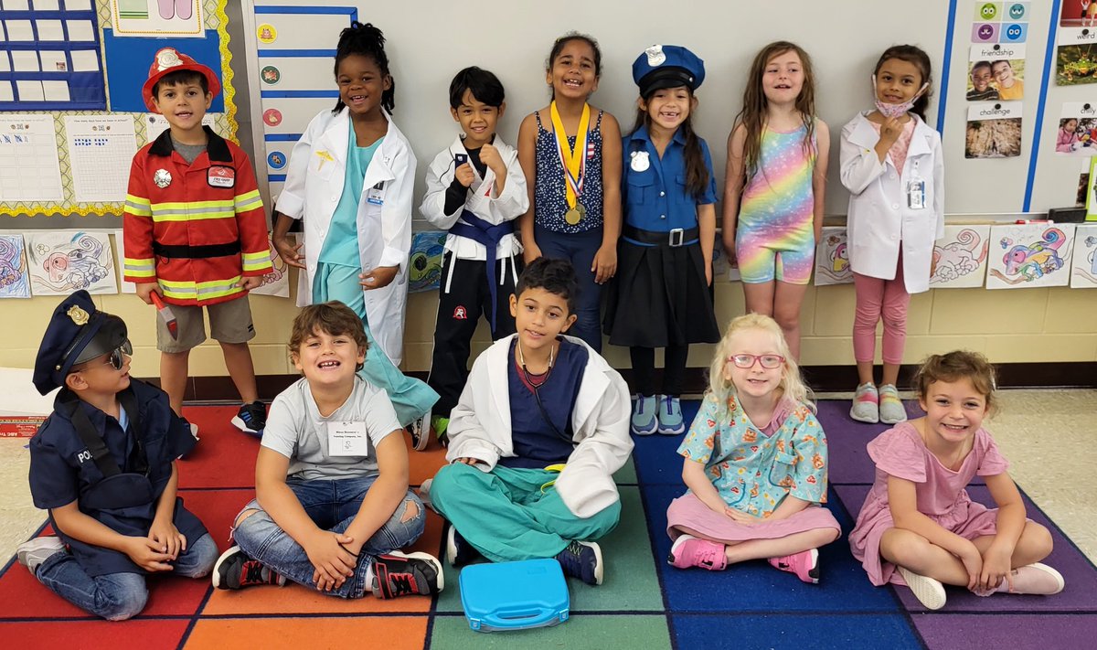 CondeeJenn's tweet photo. In honor of Labor Day the students dressed up like what they want to be when they grow up!
@pmepelicans 
@PMEMrsCassilly 
@MrsKovis_ccps https://t.co/SF0cF7cCxM