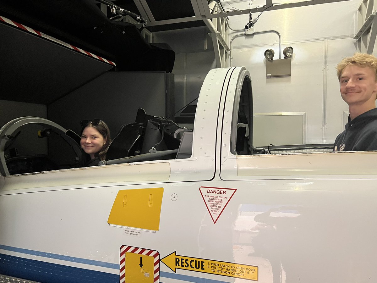 MasonMault's tweet photo. Day trip to @NASAKennedy . Had a lot of fun being an astronaut with @AnnikaCitron https://t.co/LAyqXFXERc