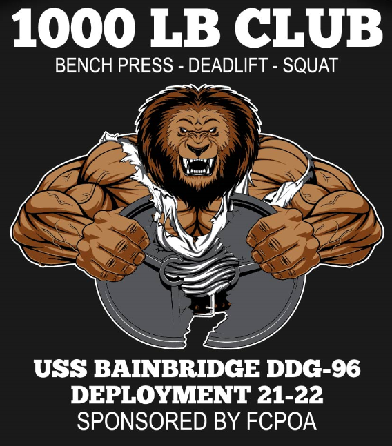 deedubya78's tweet photo. Another career milestone in the books at the end of this deployment: Deadlift - 390, Bench - 275, Squat - 335. I actually signed up for our #DDG96 500 LB club. But my Sailors reminded me that we don't settle. Love this crew!!! #SixthDeploymentLoading #KeepGrindin https://t.co/QWtBLmMQix