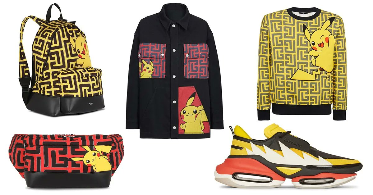 TheSiteSupply's tweet photo. Pokémon x Balmain Trainer Fashion Set 👀 https://t.co/4BY5hKJbjm