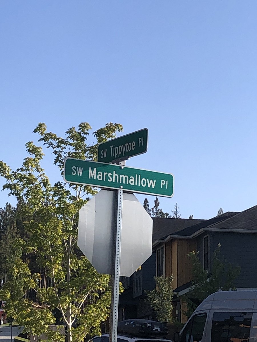 I could never live here because I couldn’t tell people I live on marshmallow and tippytoe