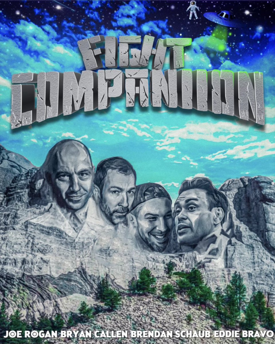 Oooooooh sh*t OG Fight companion crew <a href="/joerogan/">Joe Rogan</a> @eddiebravo <a href="/bryancallen/">Bryan Callen</a> and my thiccc ass Saturday on JRE #UFCparis live on YouTube 12pm pst / 2 cst
•••
#ufc #mma #fightcompanion #rogan