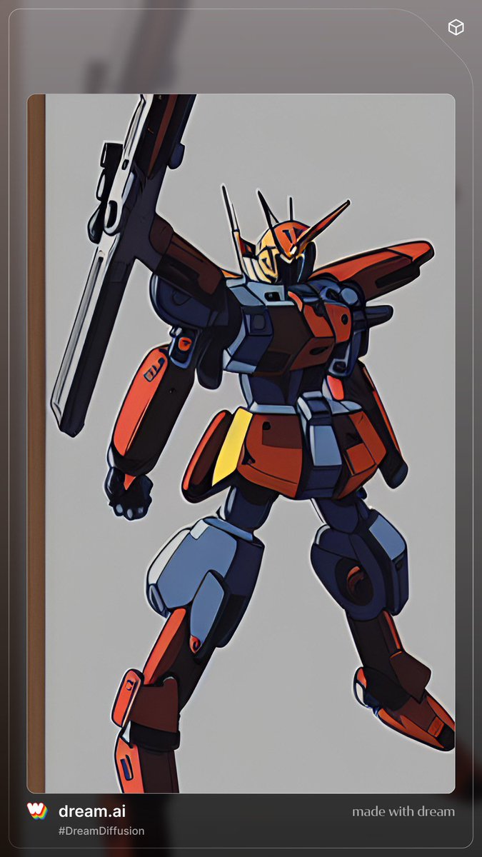 「AIに描いてもらったガンダム(主人公機)。 」|吉緒もこもこ丸まさおのイラスト