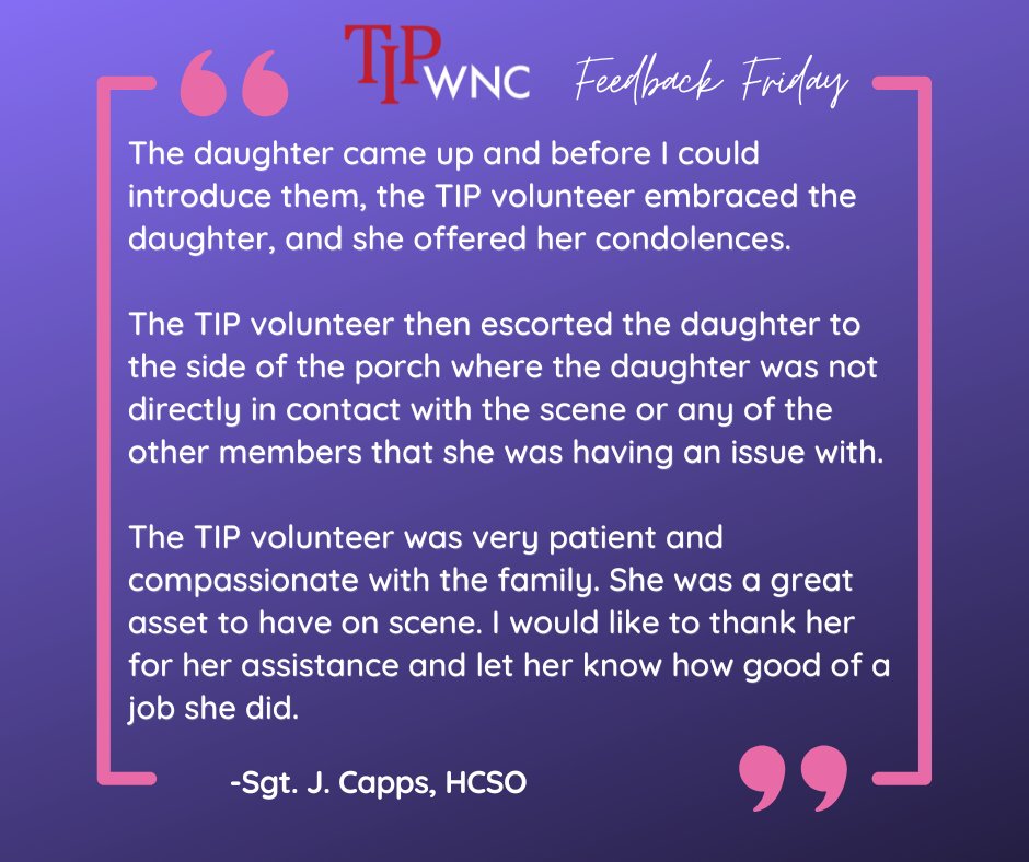 TIPofWNC's tweet image. Where would we be without the caring hearts of our volunteers? 
.
To volunteer with TIP of WNC, sign up for our next training academy beginning next month! tipofwnc.org/volunteer