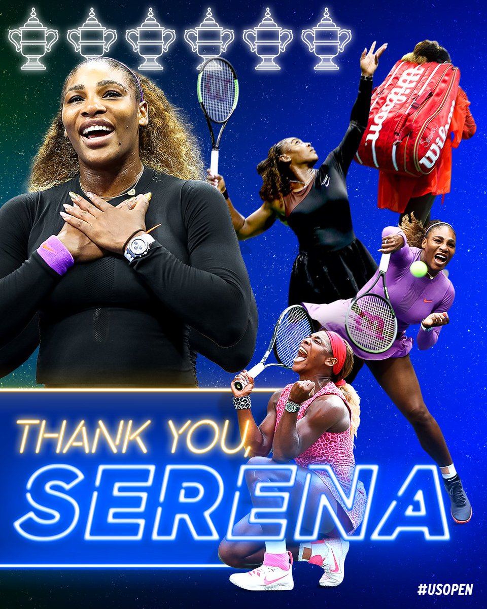 Words cannot describe what #Serena has meant to us all.