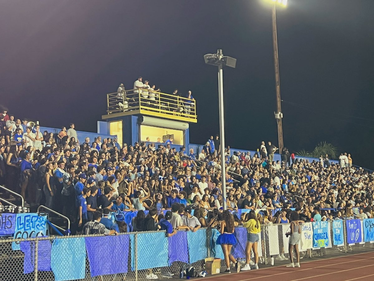 Friday night lights. No better place to be <a href="/COHSFootball/">Charter Oak Football</a> <a href="/CharterOakHigh/">Charter Oak Chargers</a>