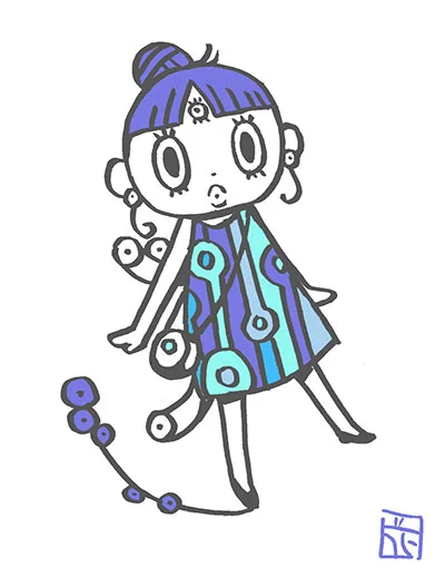 百野瞳ちゃん。その8。#百目 #百野瞳 #もんすたーおとめちゃん 
