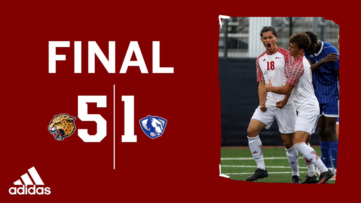 MSOC: @IUPUIMensSoccer 5, Eastern Illinois 1 - FT

First career win for <a href="/S_Druenen/">Sid van Druenen</a> ‼️

Gomez (7', 56')
Hackaa (15')
Finnegan (33')
O'Shea (82')

#HLMSOC #JagsROAR