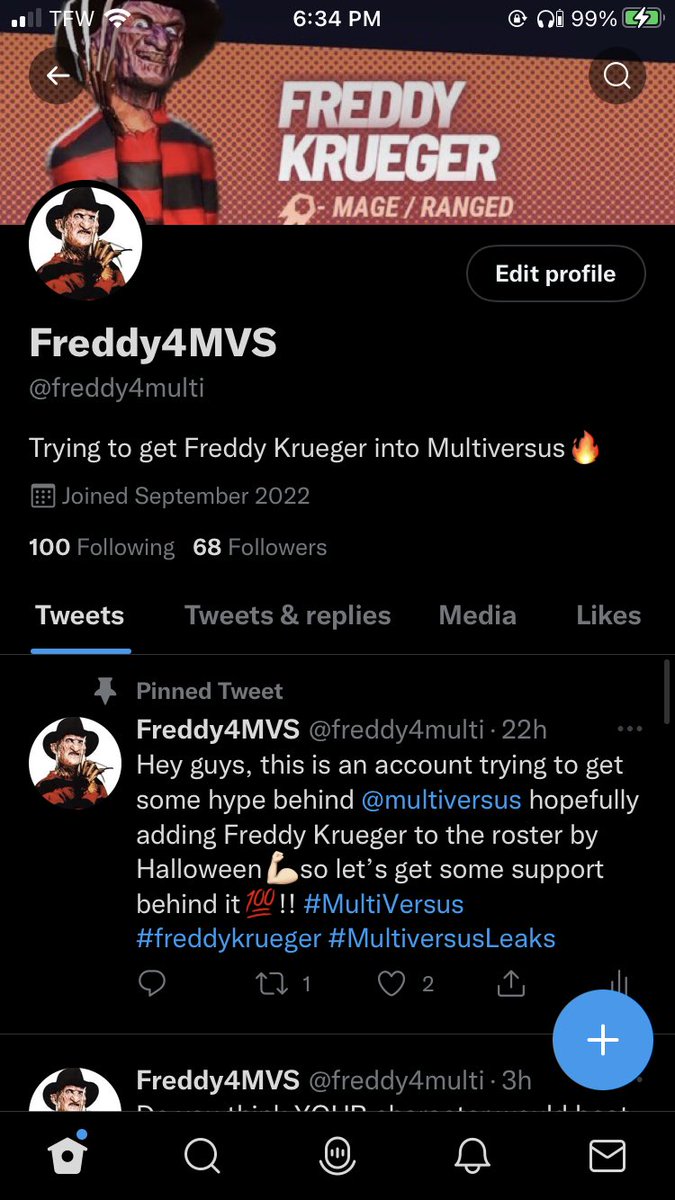 freddy4multi's tweet image. We gettin there I appreciate the love everyone 💪🏻 MVS GANG 4L 
#MultiVersus