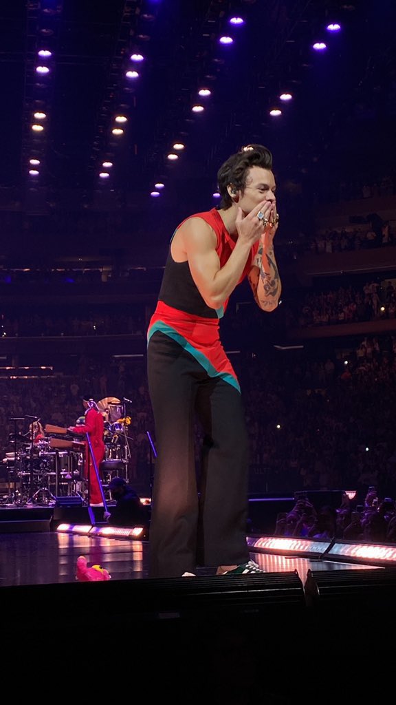 TheHarryNews's tweet photo. Harry blowing kisses to a fan! #LoveOnTourNYC (Via bribrisimps) https://t.co/FAc7aIS0UX