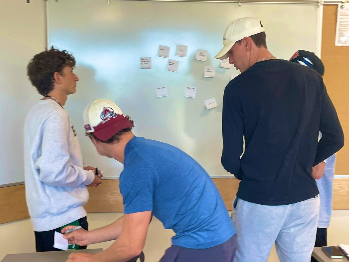 We “dabbled in #designthinking” this morning! Had fun #brainstorming with members of the <a href="/BryantUniv/">Bryant University</a> #classof2026! Counting down to #BryantIDEA2023 #WelcomeWeek