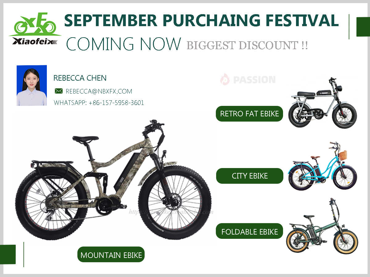 Rebecca_chen_2's tweet photo. The September Purchasing Festival is in full swing now !!
We've set the biggest discound for each order !
Come and enquiry us freely .
Email : rebecca@nbxfx.com
🔥Passion Ebike🔥

#ebike #ebikes #electricbike
#electricbicycle #electricmountainbike
#mtbebikes #fatebike #cityebike https://t.co/XnbE03wJyh