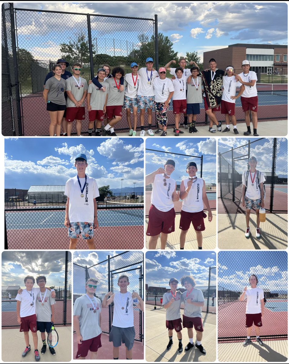 Creek’s success at FFC tournament. 
Varsity finishers:
Gavin Hutter 1st place
Aiden Heckard 3rd place
Caleb Benge 2nd place 
Elam Martinez &amp; James Vo 2nd place
Cody Roberts &amp; Jackson Lucero  3rd pl
Connor Keen &amp; Carson Lucero 3rd place
Carter Royce &amp;Ben Spomer 3rd place