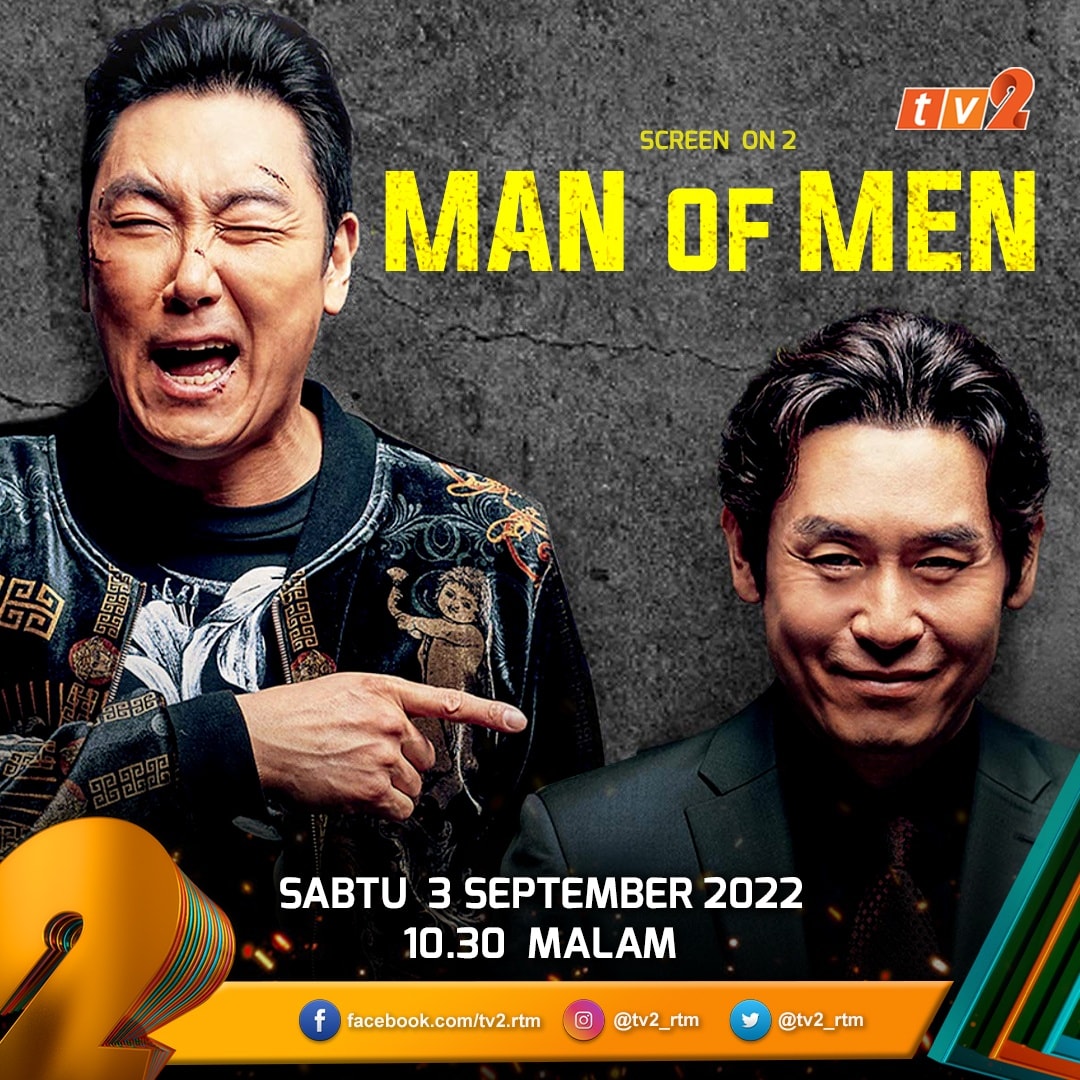 RTM_Malaysia's tweet photo. Kisah seorang 'gangster' bernama Yeong-gi yang menggelapkan duit ketuanya dan menggunakannya duit tersebut untuk melabur saham, malangnya saham tersebut gagal. Ketika sedang berputus asa, takdir menemukan.

Saksikan filem Korea #ManOfMen pukul 10:30 malam ini di @tv2_rtm https://t.co/8yp7FOSVIa