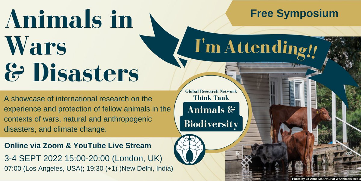#GRN2022AWDS
Animals in Wars & Disasters Symposium
Don't  miss, it's free !
#AnimalWelfare #OneHealth #OneWellfare