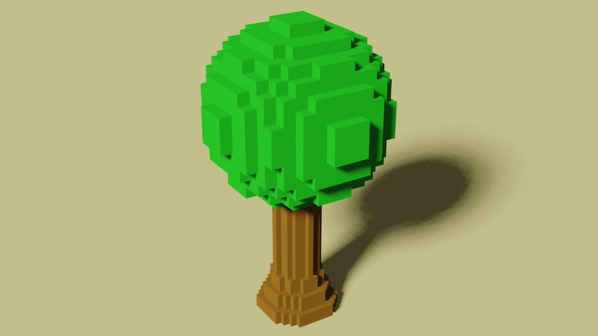3d_nyan_nyan's tweet photo. Voxel Style Tree with blender🌲
ボクセル風の木🌳
#Tree #voxel #VoxelTree #木 #マイクラ #Minecraft #3d #b3d #blender #blender3d #modeling #3DCG #MinecraftTree https://t.co/YXjGuZ6feb