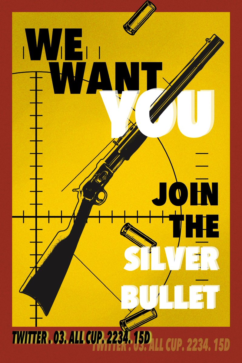 xMY_MISSIONx's tweet photo. 🔸[2차 홍보]

JOIN THE SILVER BULLET

TWT || 03 || All CP || 글ˑ그림 || 실사제외모든인장 || 군부 || 군인ˑ군견 수인/인수 || 공동 목표 || 일상 ▸ 시리 || 2234 || 마약ˑ무기사용조장 || 전투ˑ조사 || Roll20 || 몰살 O || 15D || 9월 23일 개장 https://t.co/EUa0u9WqZF