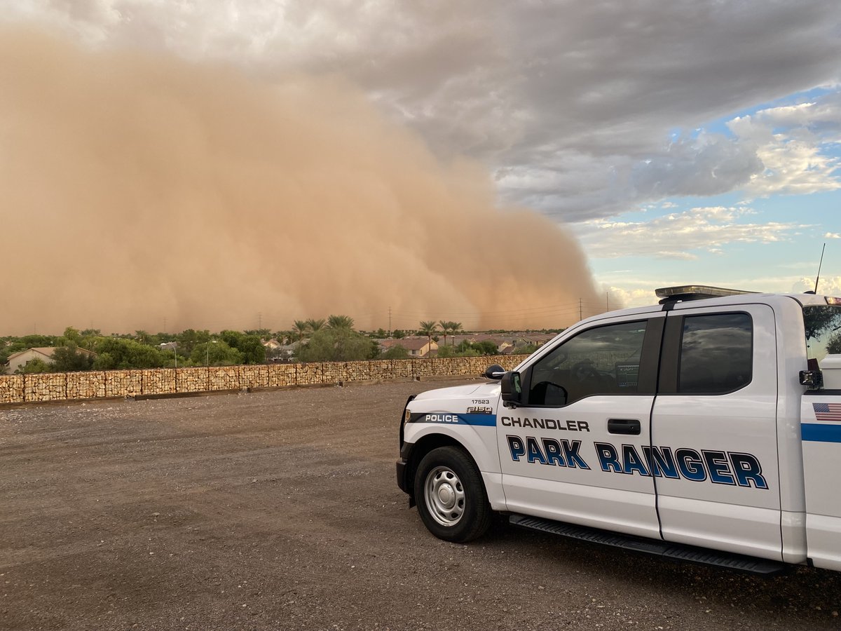 The National Weather Service has advised of severe thunderstorm warnings. Please remember to shelter in place, stay off the roads if possible &amp; bring your pets indoors. Thank you to all our public safety &amp; public works personnel that work 24/7 to serve #ChandlerAZ #ChandlerPD