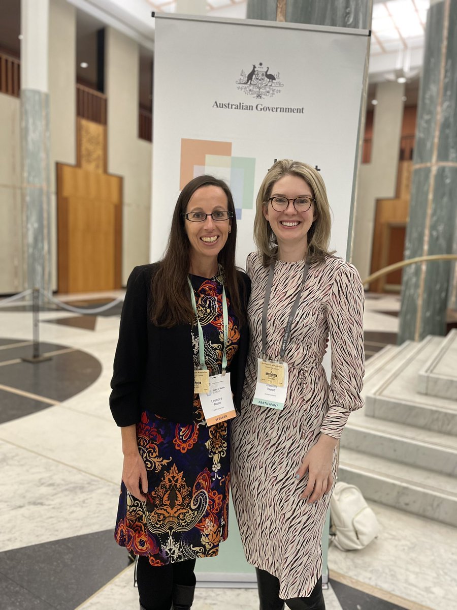leonora_risse's tweet photo. A significant moment for women in economics at the #JobsSummit 

Alongside @danielleiwood, we took a moment to reflect how the voices &amp; expertise of female economists have - for far too long in our country’s history - been ignored

Proud that @WomenEconAU is changing that history https://t.co/CcQok5RuYd