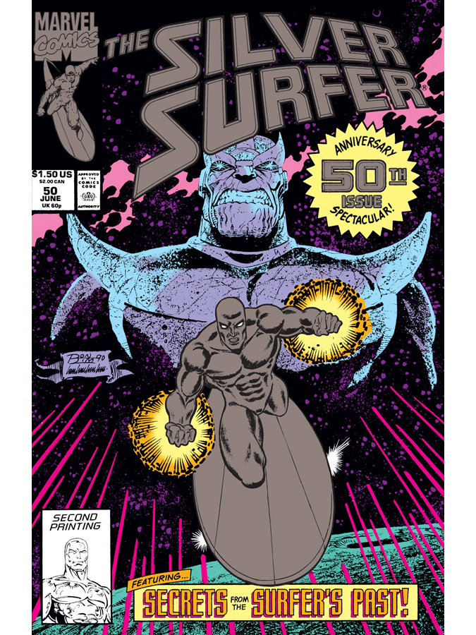 Classic Year One Marvel Comics On Twitter Silver Surfer 50 Cover 