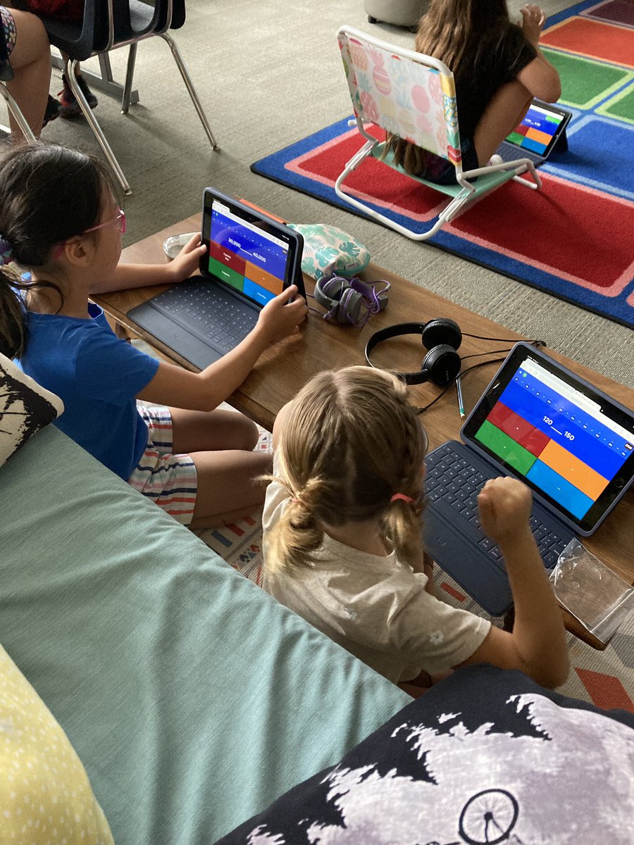 MsPGrade3's tweet photo. We had so much fun this week exploring math tools and reviewing skills with games. They love @gimkit! https://t.co/74kR0WMRYB
