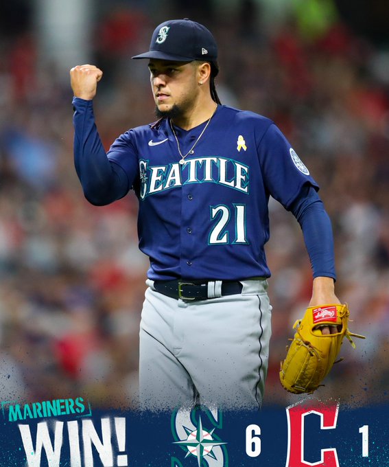 Mariners win! Final score: Mariners 6, Guardians 1