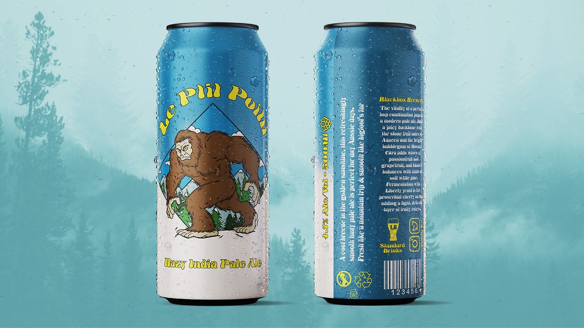 With that weather, we will definitely see big foot by the end of the day ay 🌧️

Until that, have a look at that beer label design I've done. #beerlabeldesign #designstudio #packagingdesigner