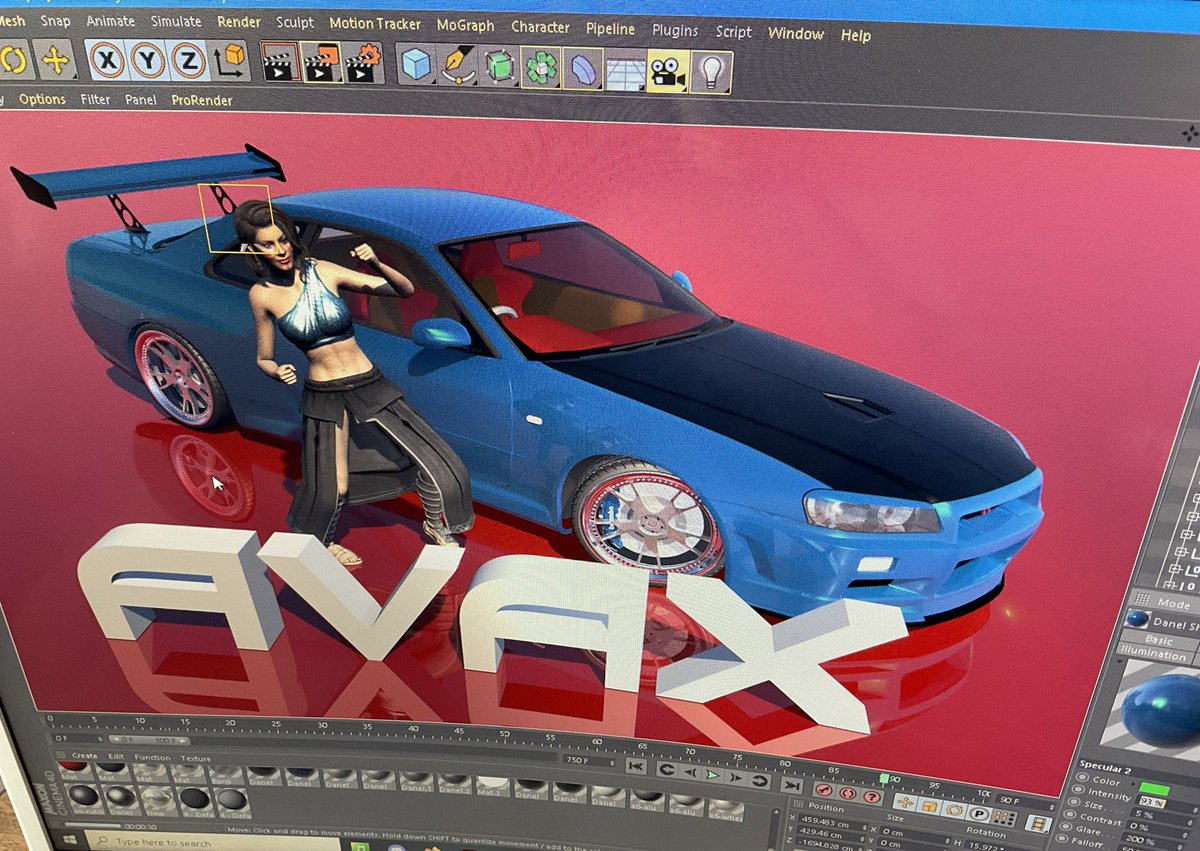 AnisafaySemou's tweet photo. Have fun while learning 🙌🏽✨🥰❤️

@WahineToaNFT @NLPromoNZ 

#AVAX #3D #3Danimation #C4D #Nissan #GTR #WahineToaNFT https://t.co/gauYTu1mRX