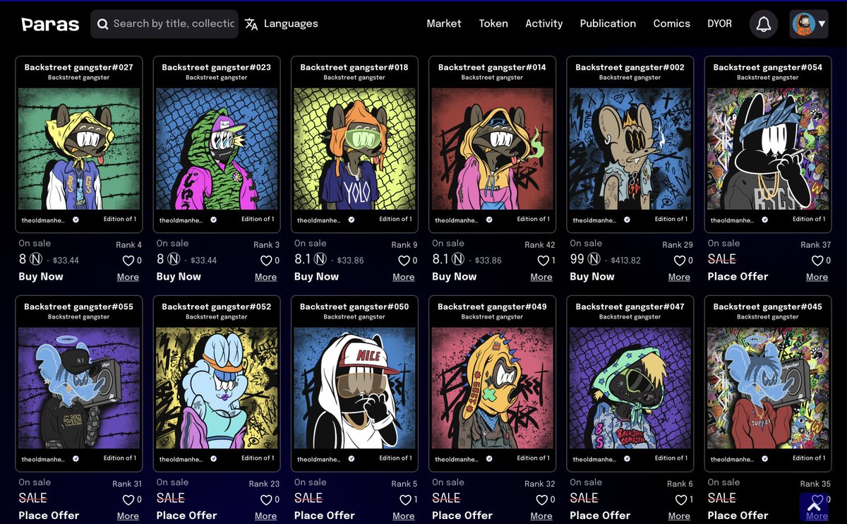 Yo what’s up bro this is the Backstreet gangster update
28 owners 71.4 volume Thank you all man

See more backstreet gangster
paras.id/collection/bac…

Discord discord.gg/ukMGHWVQrX

#nft #nftart #nftcollector #backstreetgangster #theoldmanhead #paras