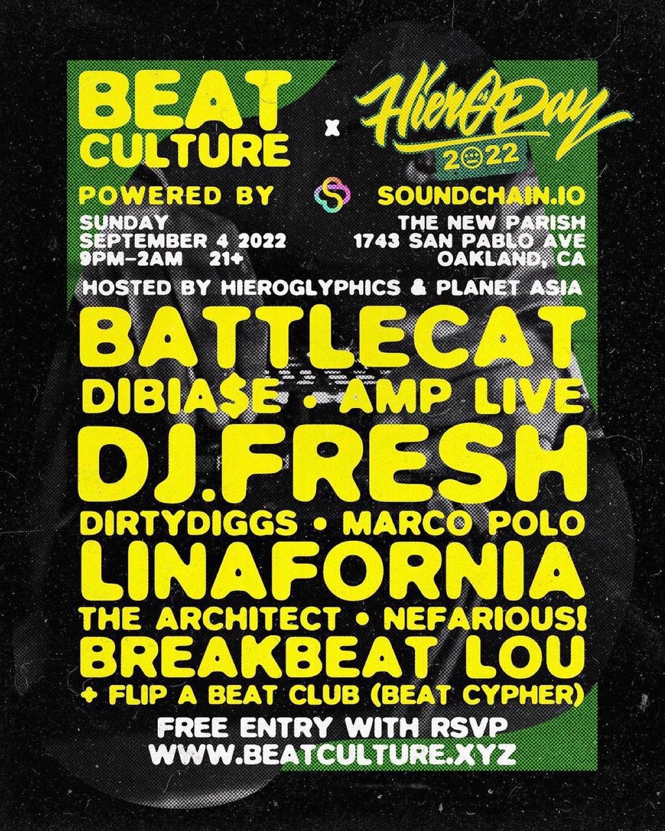 This Sunday September 4th <a href="/BeatCultureCA/">BEAT CULTURE 🔊</a>