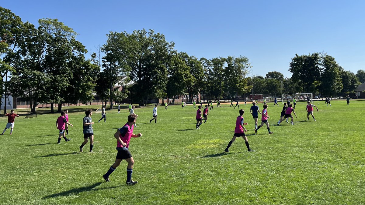 NockBoyssoccer's tweet photo. Scenes from preseason- new year, new turf, same hustle. Our boys have been working hard to get ready for the ‘22 campaign. First home scrimmage tomorrow! #peqpantherpride #full100 https://t.co/JRVPt6vYId