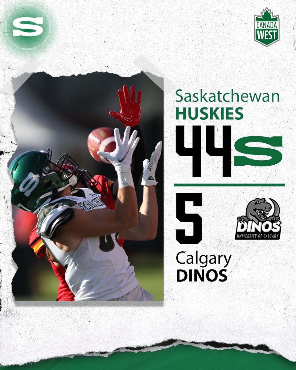Now that's a season-opener 🗣️

The Huskies storm into Calgary and prevail with a 39-point Week 1 win on the back of a 408-yard, five touchdown performance from quarterback Mason Nyhus!

#HuskiePride | #PowerOfThePack
