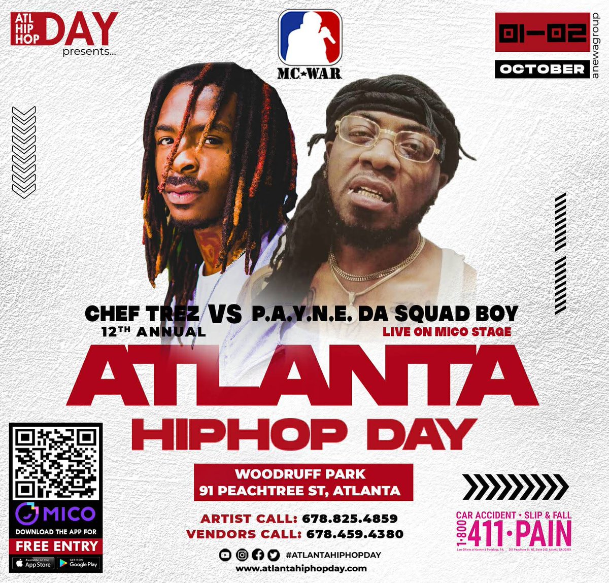 payne1925's tweet photo. @MCWARLLC | 🔥 #PAYNE 🆚️ #ChefTrez 🔥 will be going down Saturday (10/1/22) at the 12th Annual #AtlantaHipHopDay Festival!! @atlhiphopday @liveonmico go to ➡️ https://t.co/usVwxQti8r ⬅️ for tickets!! 

Download the #MICO app NOW!! https://t.co/23ucQjvYqN