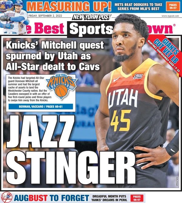 Knicks Fan TV 🏀🎥📺🏁 on Twitter "Today's knicksbackpage courtesy of
